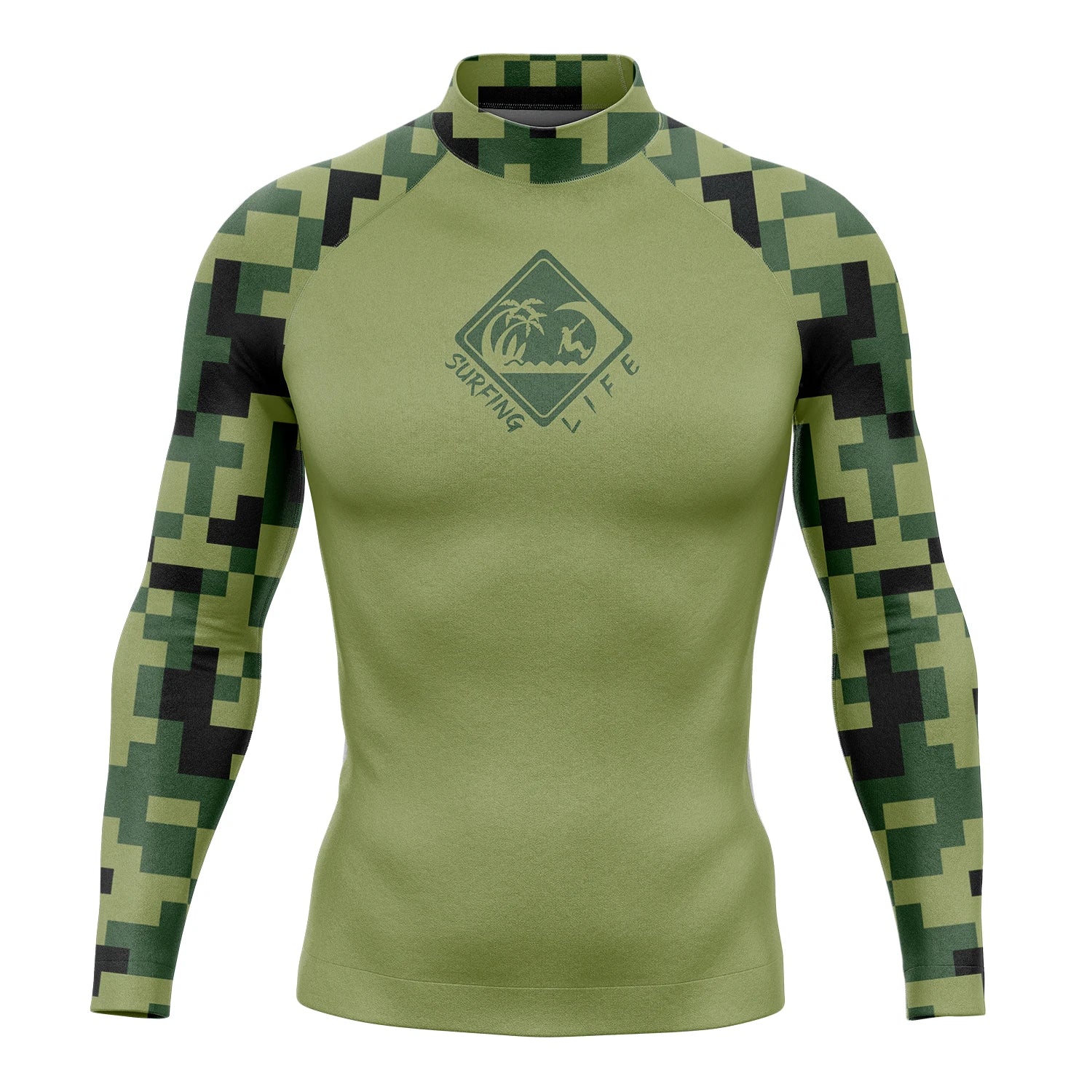 Men's Swimsuit Separates with Long Sleeve Tops and Pants Options
