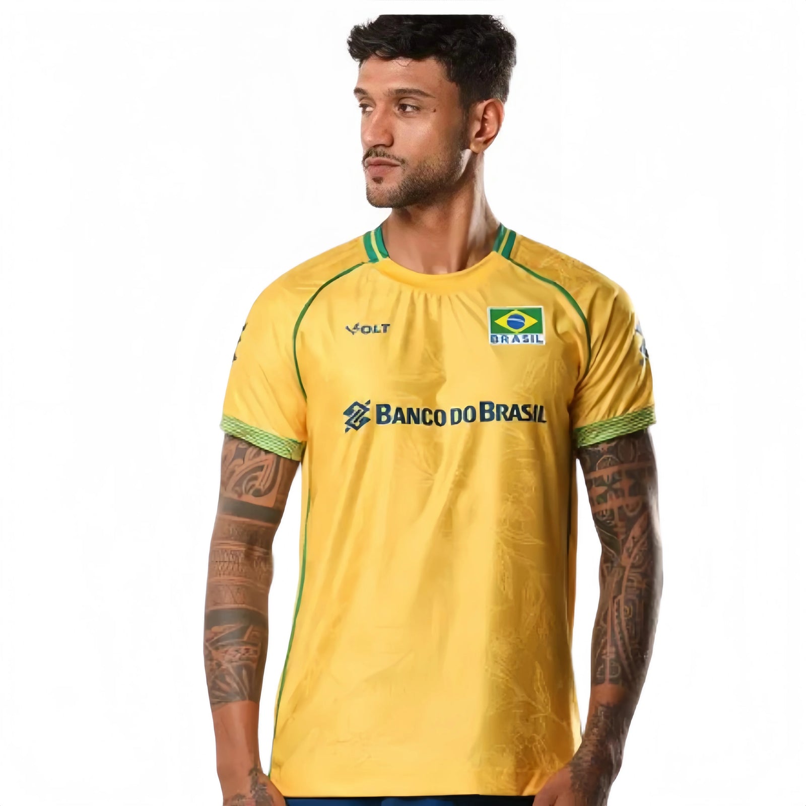 Brazil Graphic Volleyball Short Sleeve Jersey For Sports Outfits