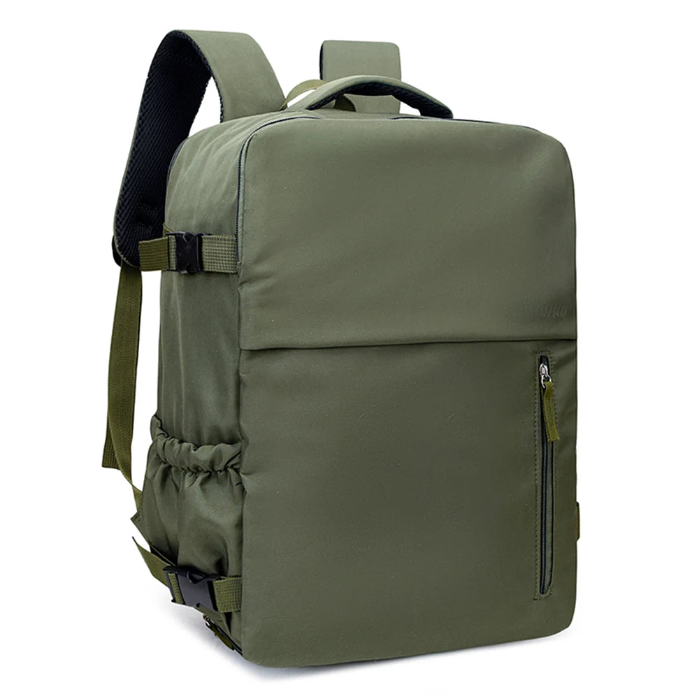 Travel Backpack with Rectangular Shape and Full Opening for Short Trips