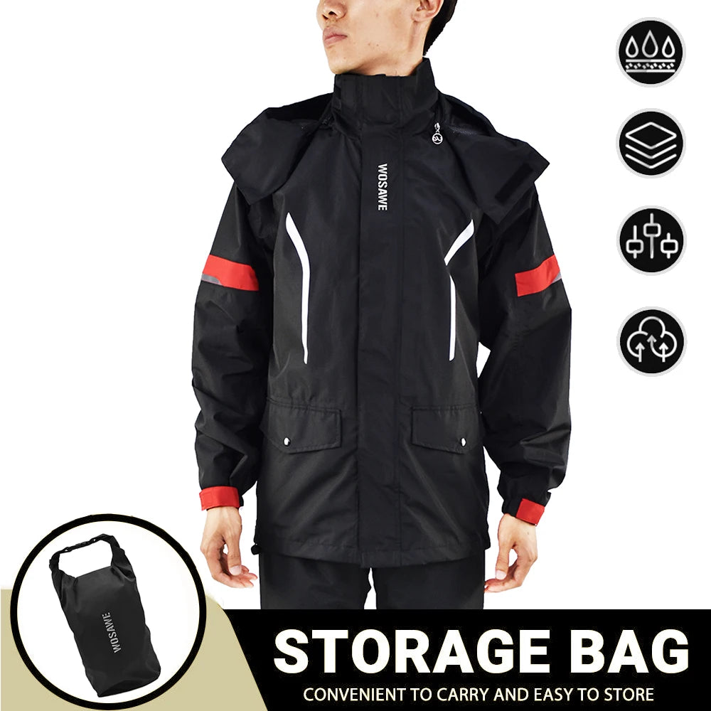 Outdoor Hooded Jacket and Trouser Clothing Set with Style Options