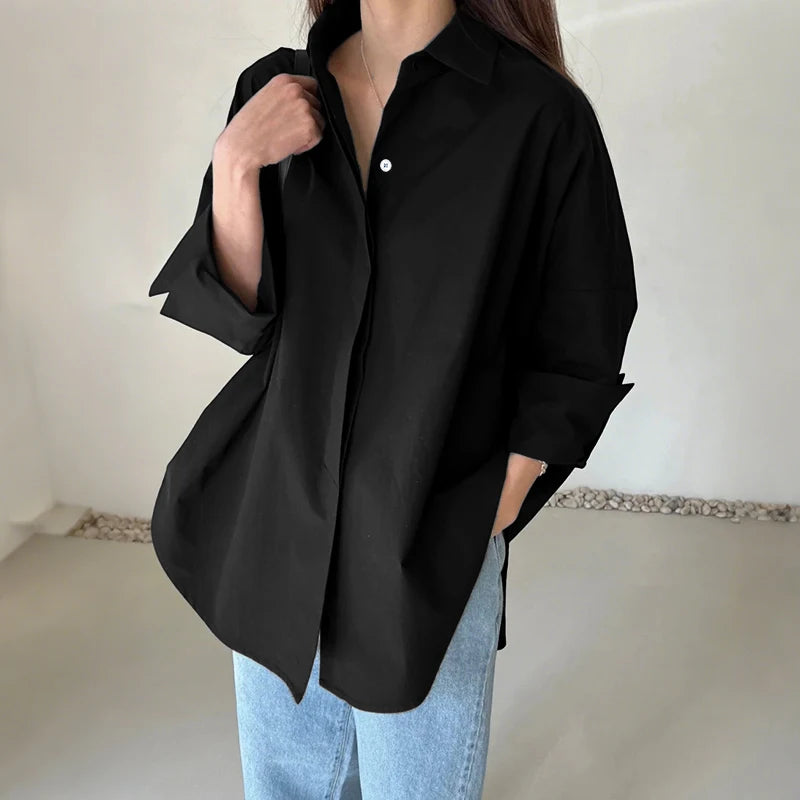 Women's Collared Long Sleeve Shirt
