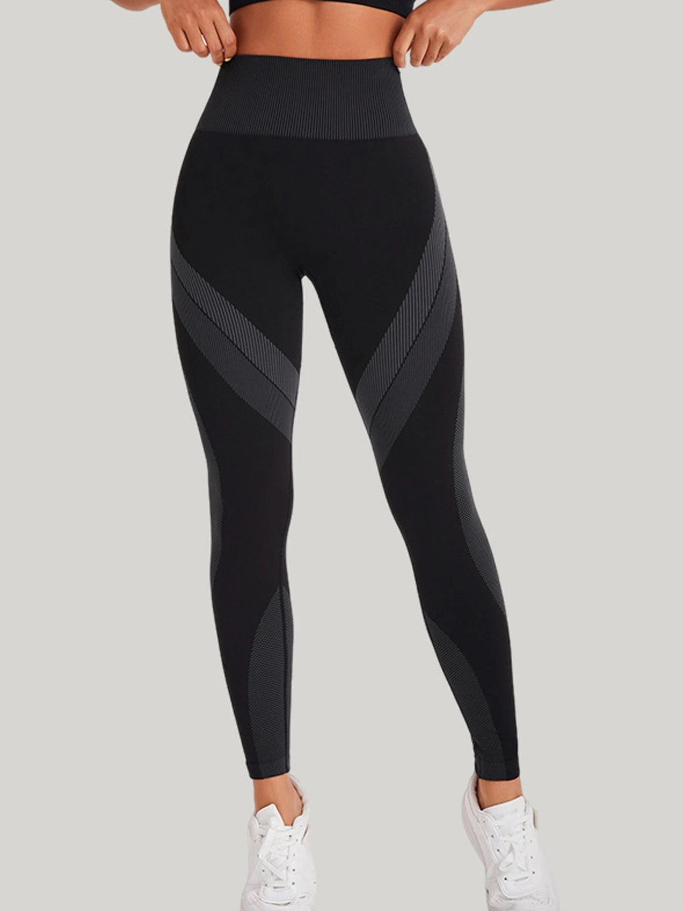 Women's Panelled Full Length Leggings For Workout Outfits