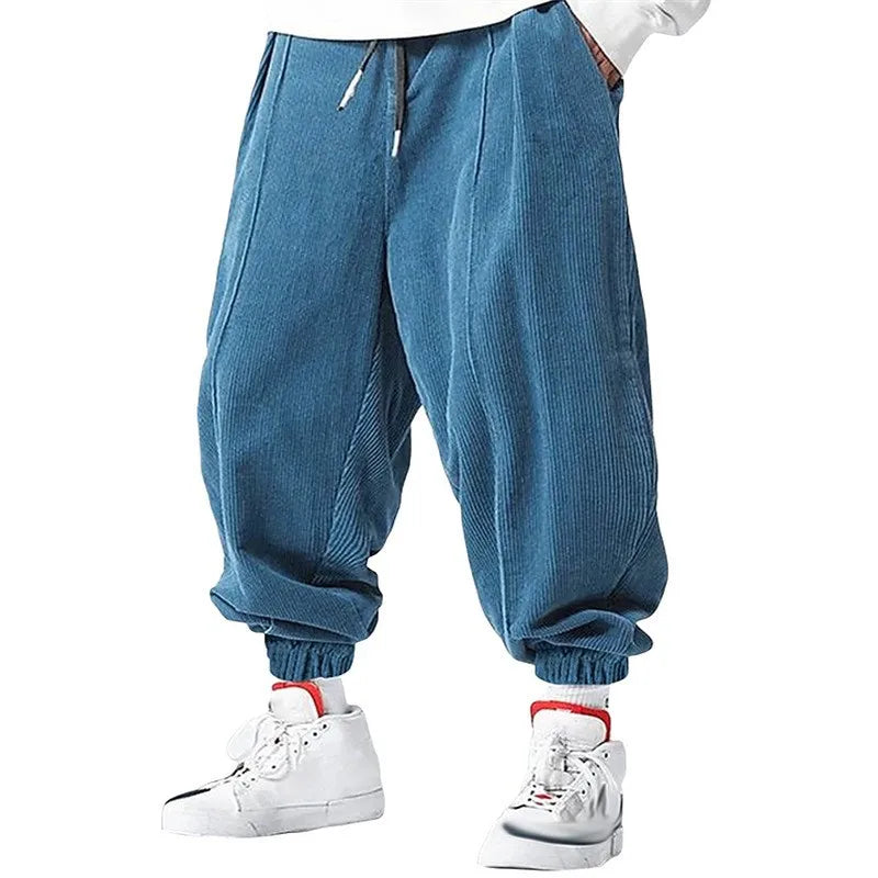 Full Length Loose Fit Casual Streetwear Drawstring Pants