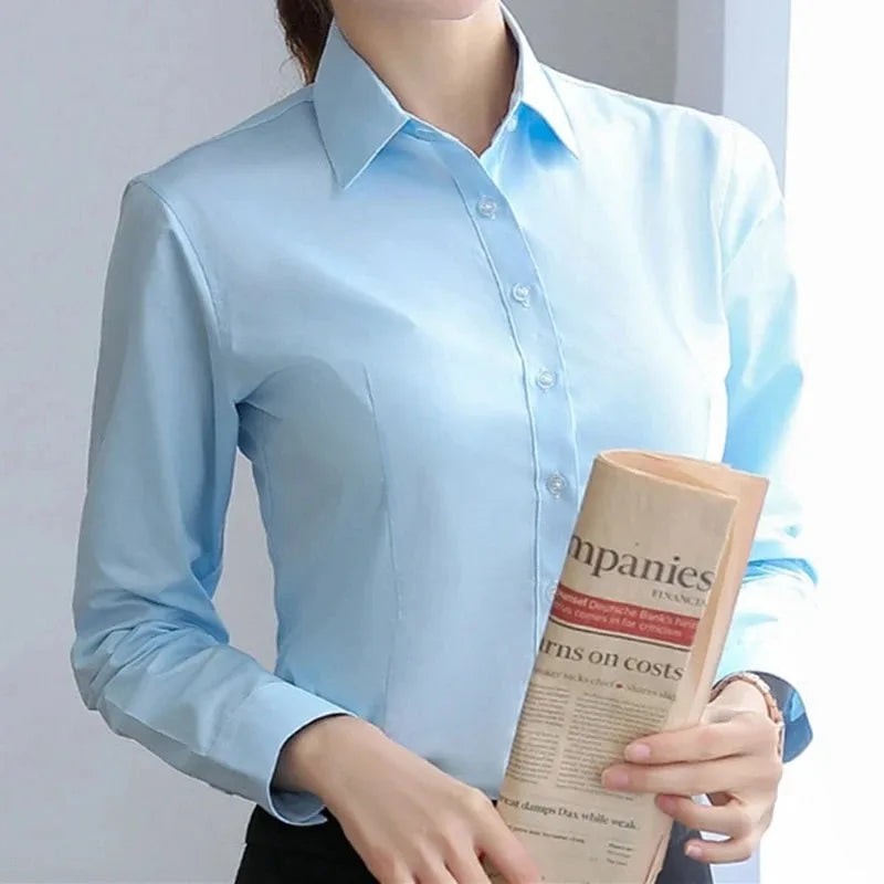 Women's Collared Long Sleeve Shirt