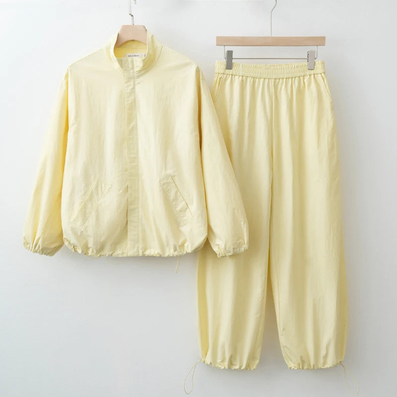 Women's Casual Zip Jacket and Pants Set