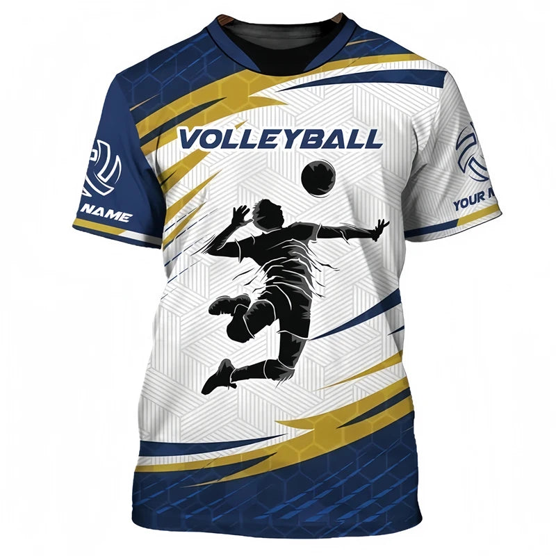 Volleyball Graphic Short Sleeve T-shirt For Sports Outfits