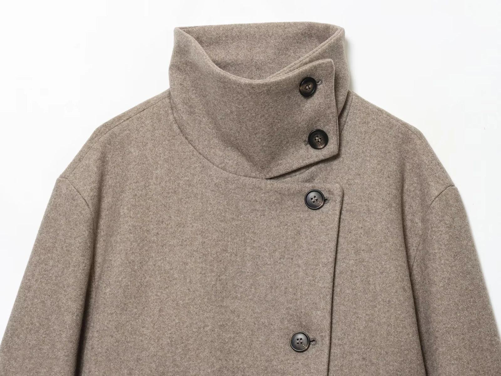 Women's Long-Sleeve Button-Front Coat