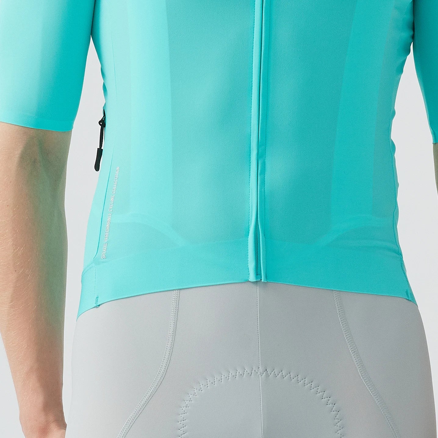 Men's Zip-Front Cycling Jersey in Nylon and Elastane for Road Riding