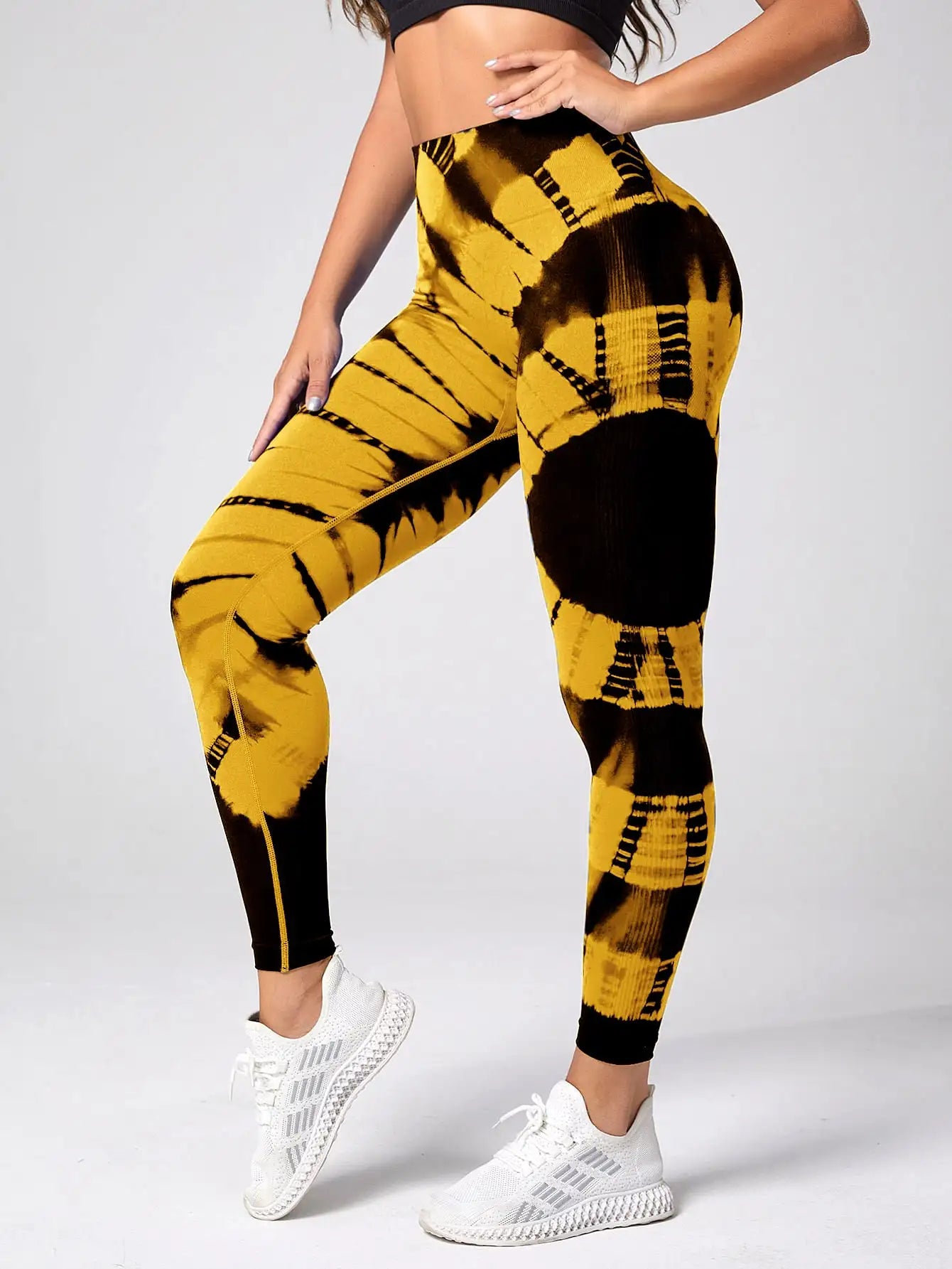 Women's Tie Dye Full Length Leggings For Workout Outfits
