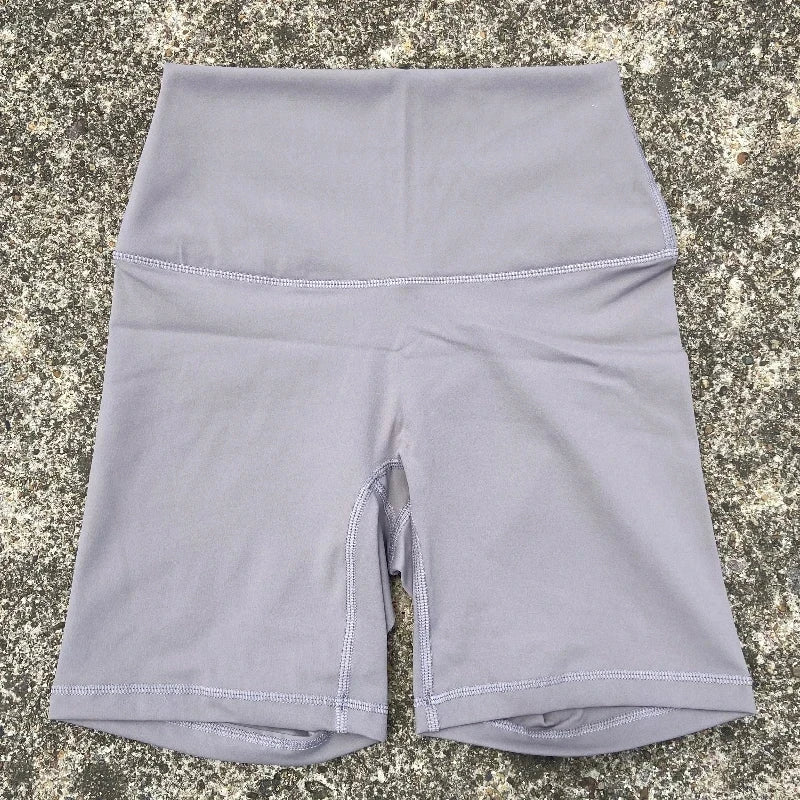 Women's High Waist Nylon Blend Biker Shorts for Yoga and Training