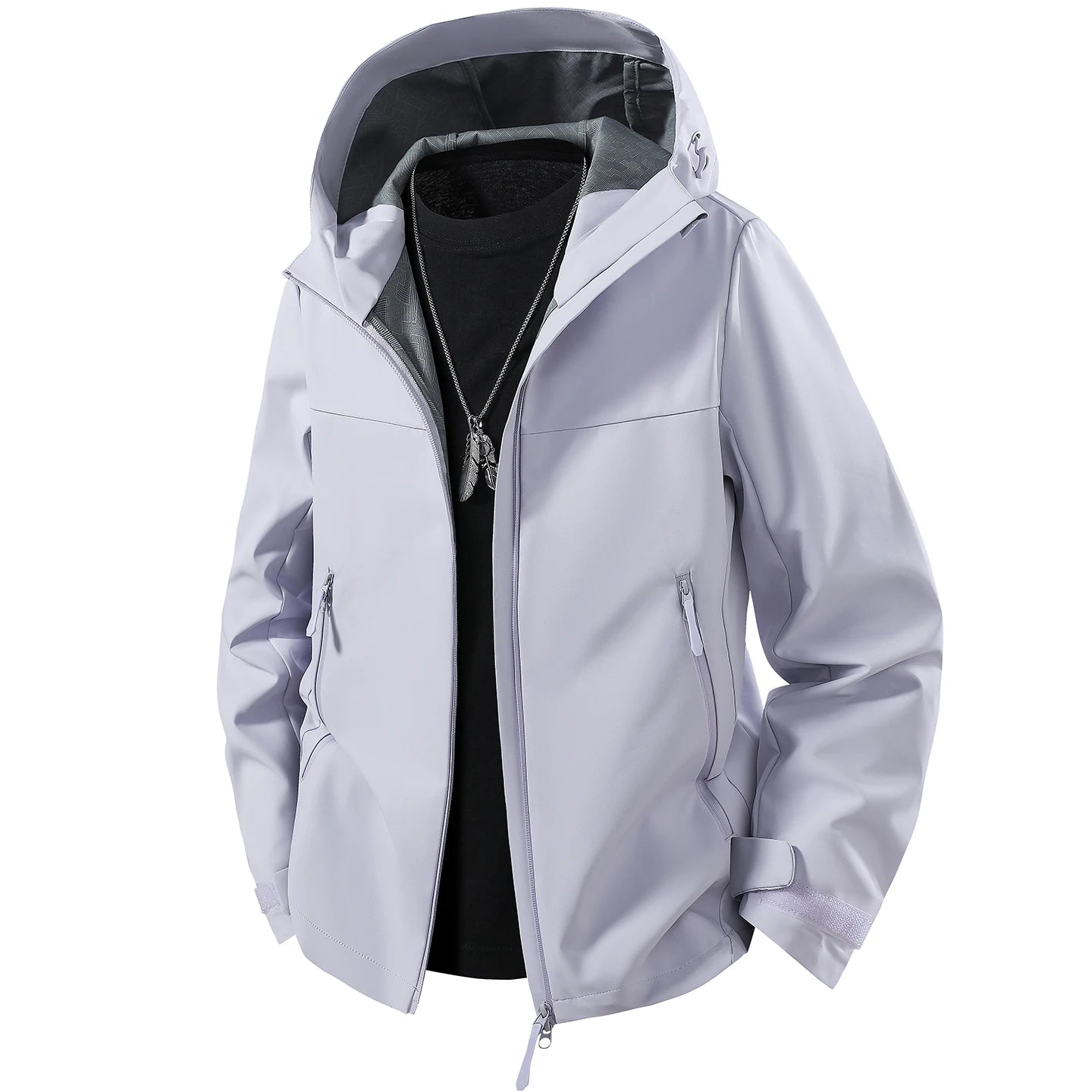 Unisex Waterproof Oil-Resistant Hiking Jacket for Outdoor Use