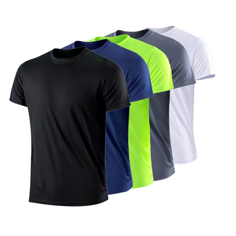 Plain Running Short Sleeve T-shirt For Sports Outfits