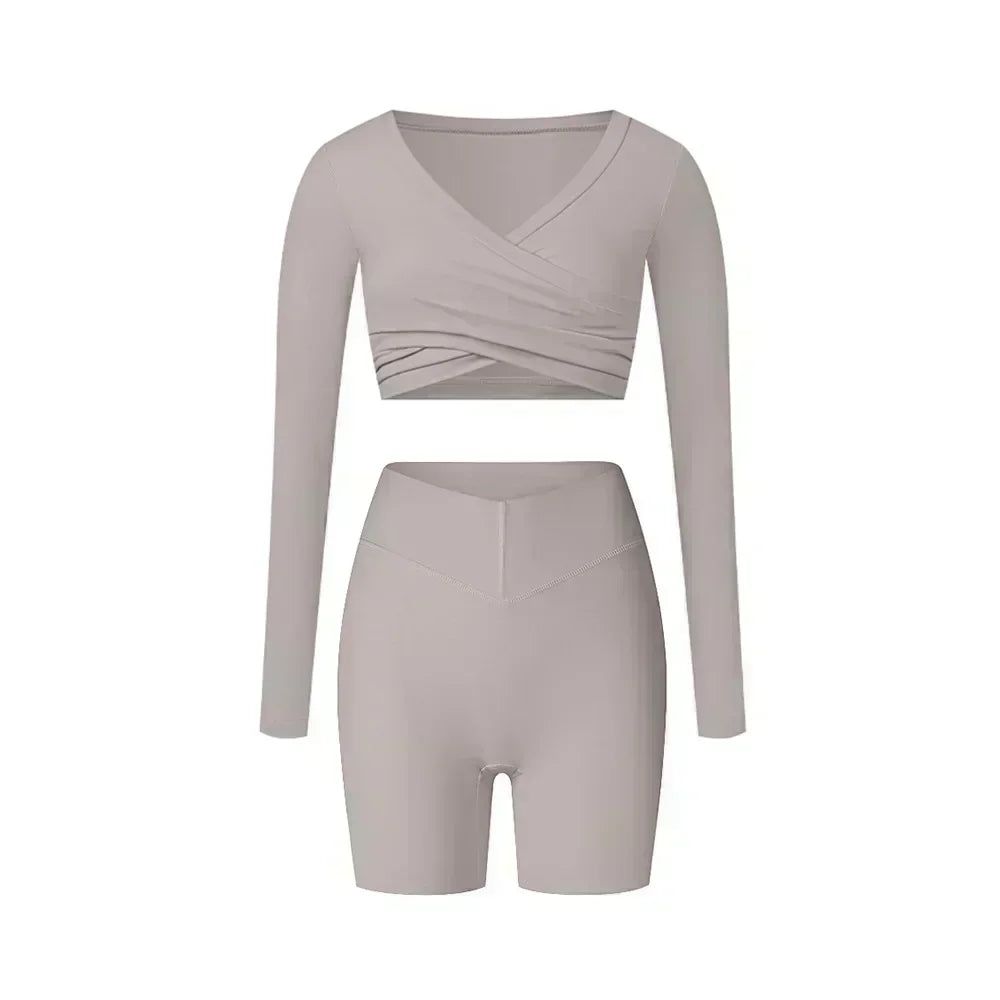 Women's Zip-Front Yoga Workout Set