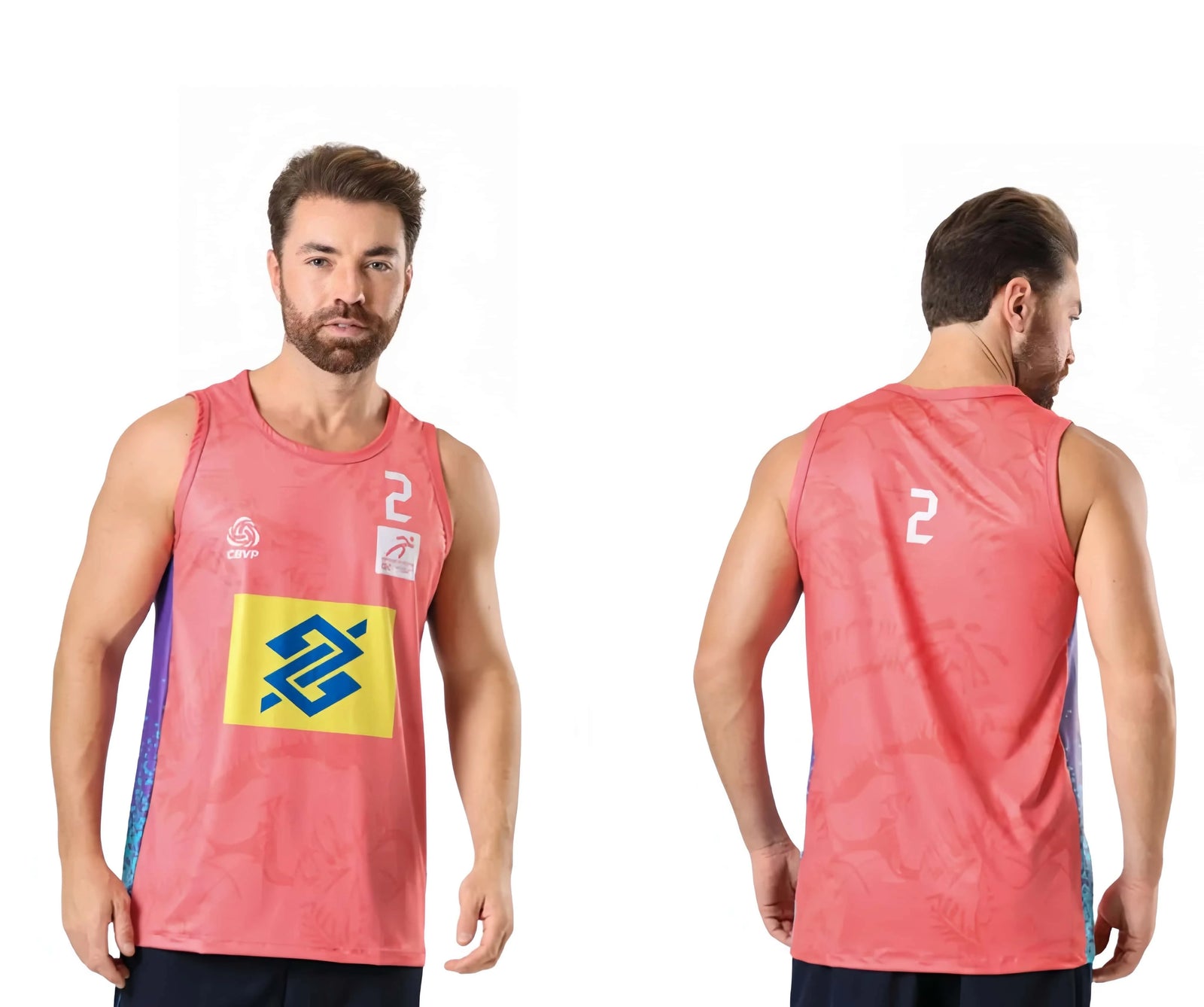 Number Two Volleyball Sleeveless Tank Top For Sports Outfits