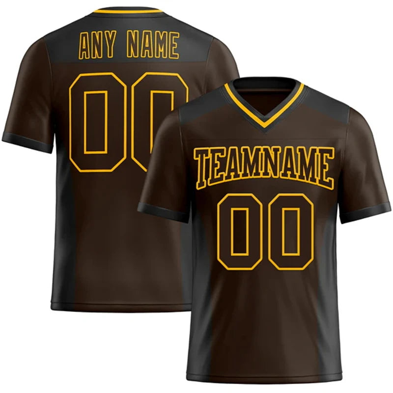 Number Print Football Short Sleeve Jersey For Sports Outfits