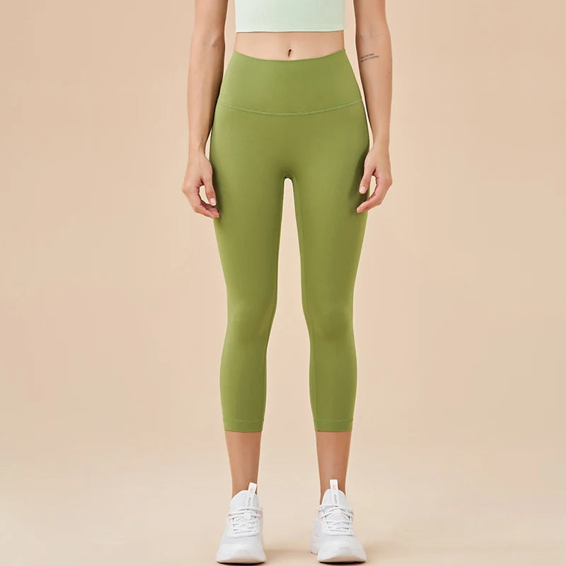 Women's High Waist Capri Leggings For Workout Outfits