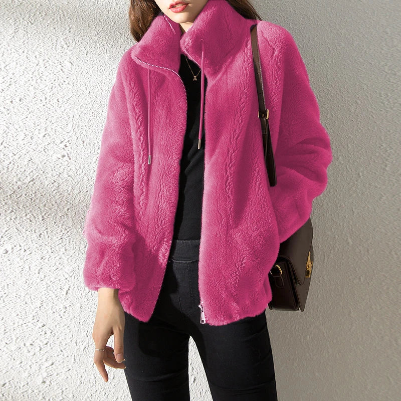Long Sleeve Casual Front Closure Streetwear Jacket for Layering