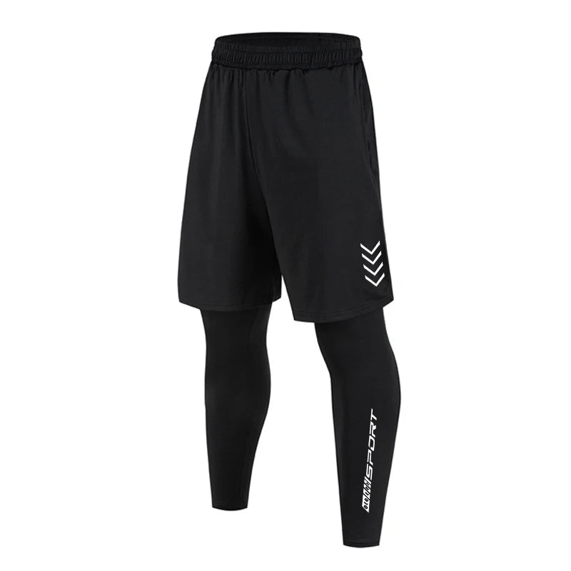 Men's Fitted Training Leggings for Gym and Running