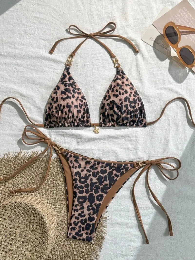 Black and White Polka Dot Bikini