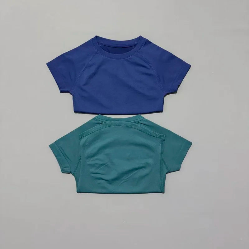 Women's Crew Neck Short Sleeve Sports T-shirt For Workout Outfits