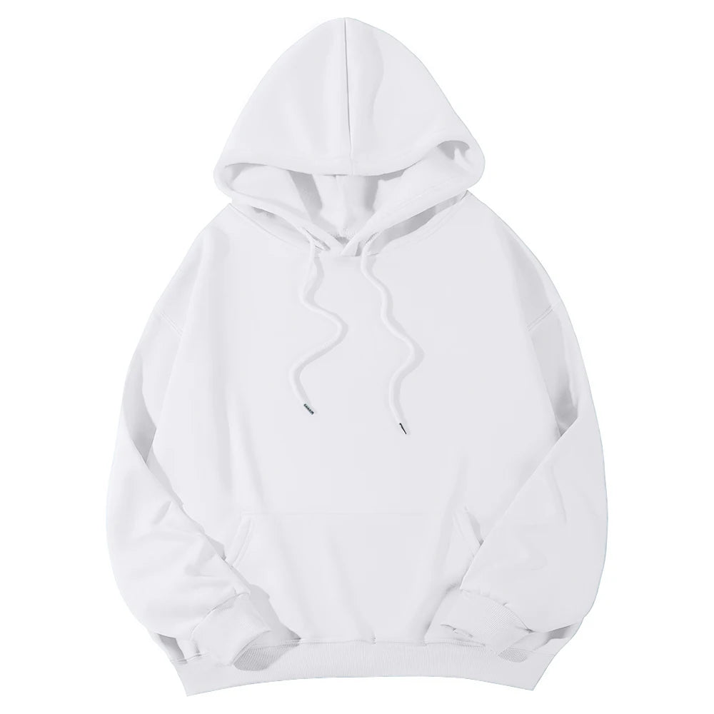 Long Sleeve Casual Hooded Sweatshirt with Relaxed Streetwear Styling