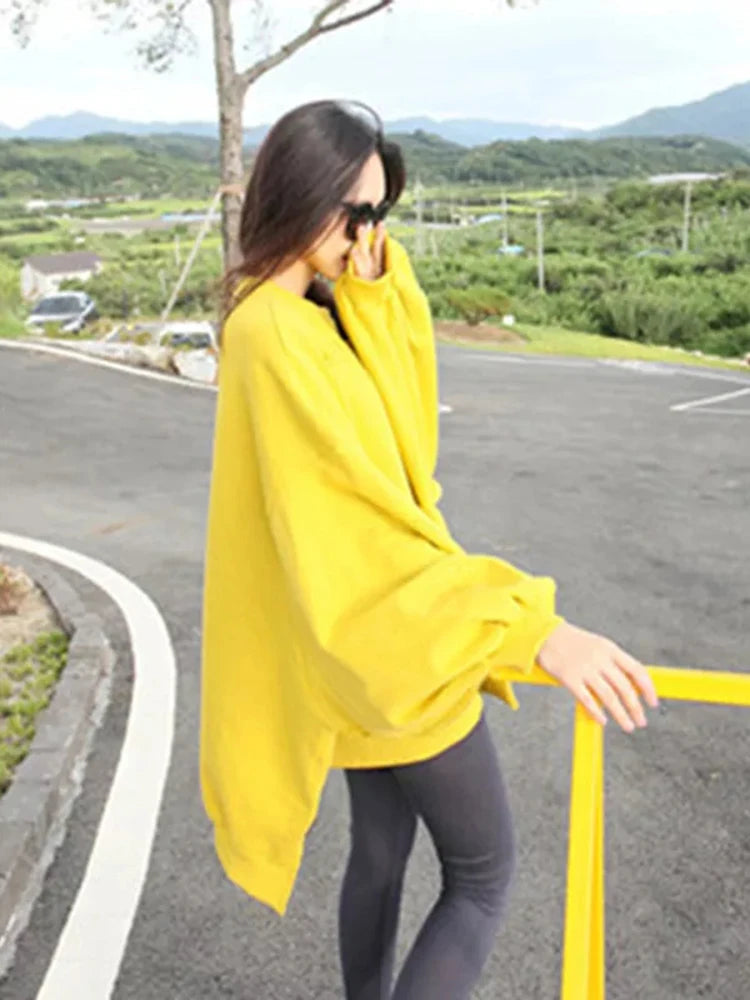 Long Sleeve Casual Pullover Sweatshirt with Original Style Options