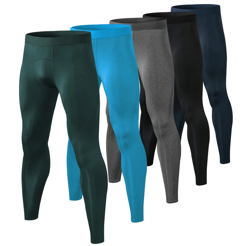 Men's Fitted Training Leggings for Gym and Running
