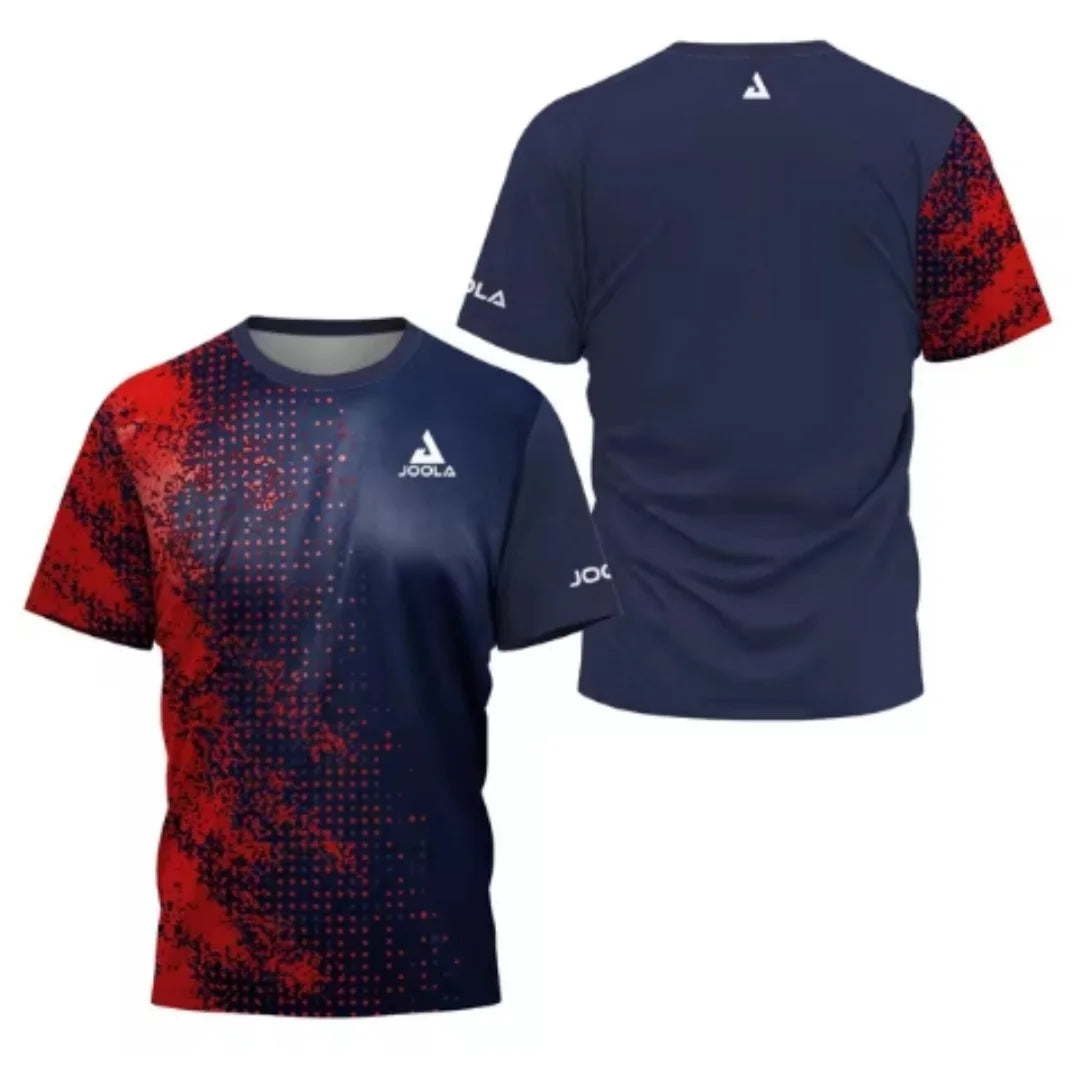 Floral Court Sports Short Sleeve T-shirt For Sports Outfits