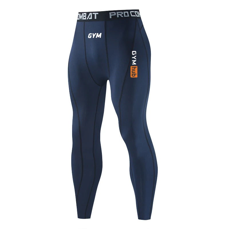 Men's Fitted Training Leggings for Gym and Running