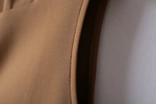 Sleeveless Vests For Women Retro Outerwear Spring Autumn Air Cotton Turn Down Collar Long Pocket Casual Jacket Woman