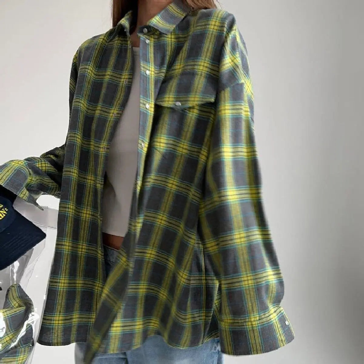 Women's Checked Long Sleeve Shirt