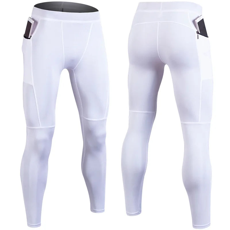 Men's Pocket Training Leggings for Gym and Running
