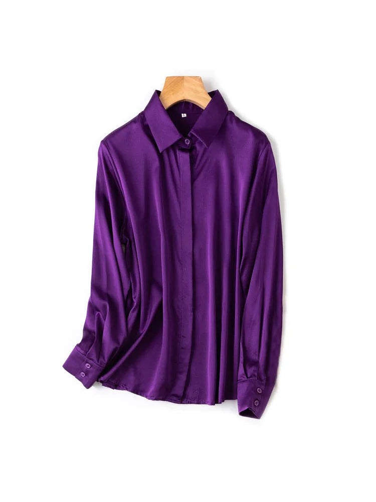 Women's Collared Long Sleeve Shirt