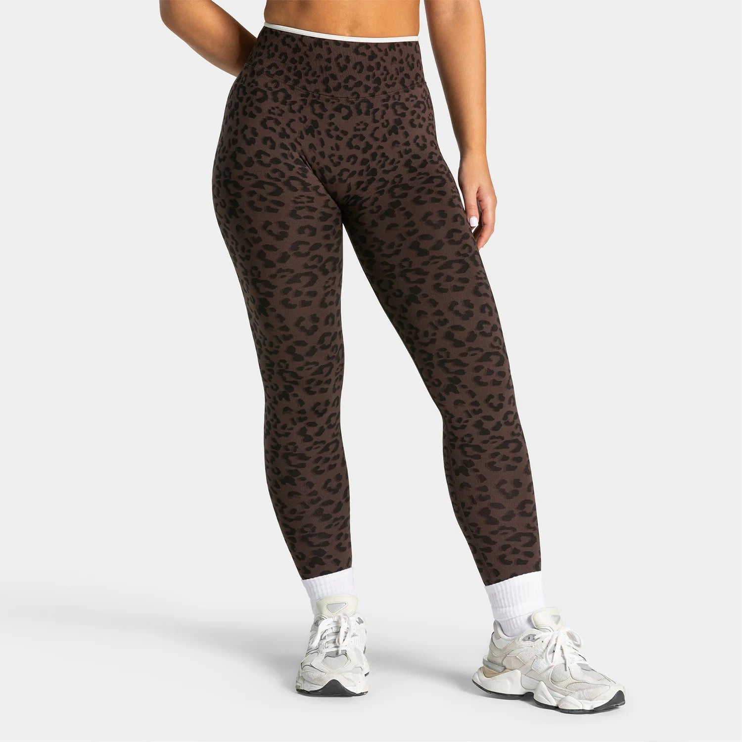 Women's Leopard Print Full Length Leggings For Workout Outfits