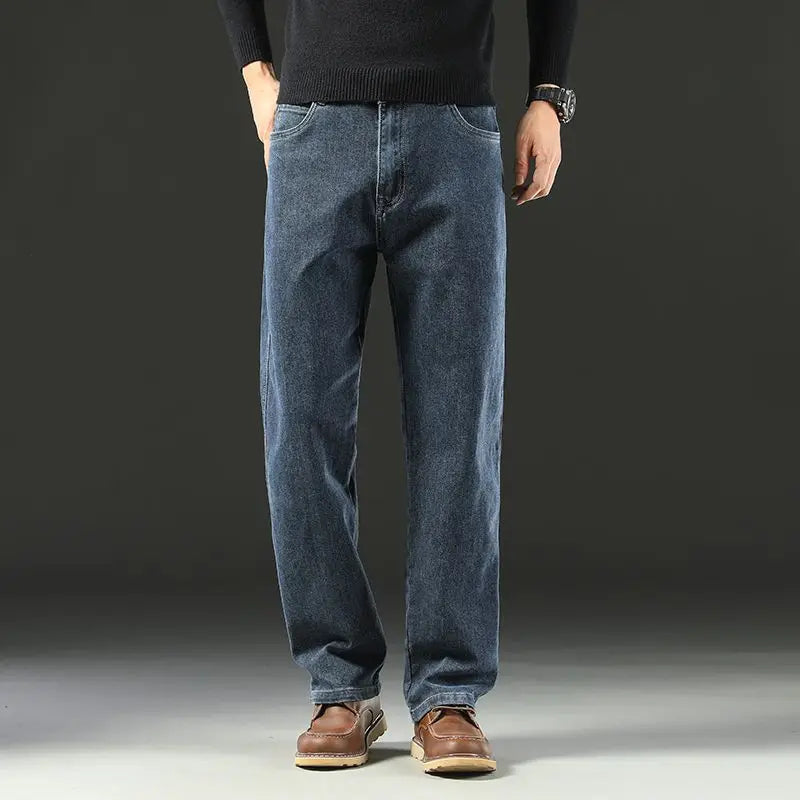 Men's Wide Leg Denim Jeans for Casual Everyday Wear