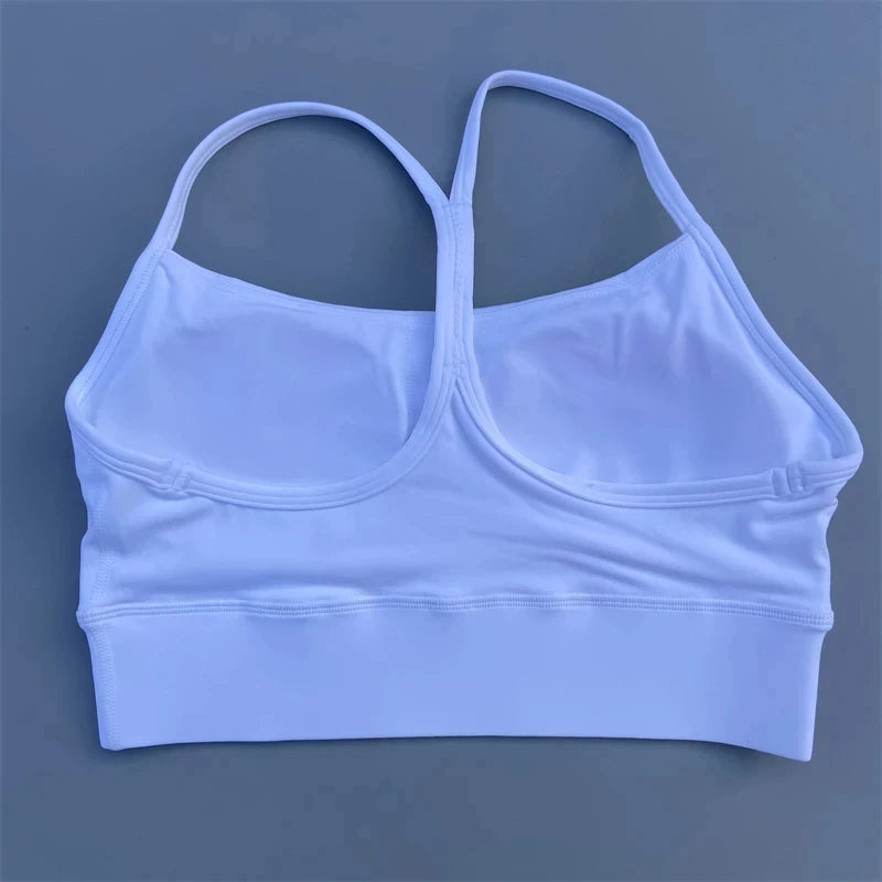 Women's Thin Strap Scoop Neck Sports Bra