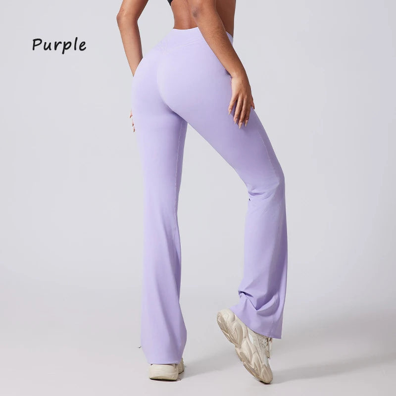 Women's Flared Leggings For Workout Outfits And Layering