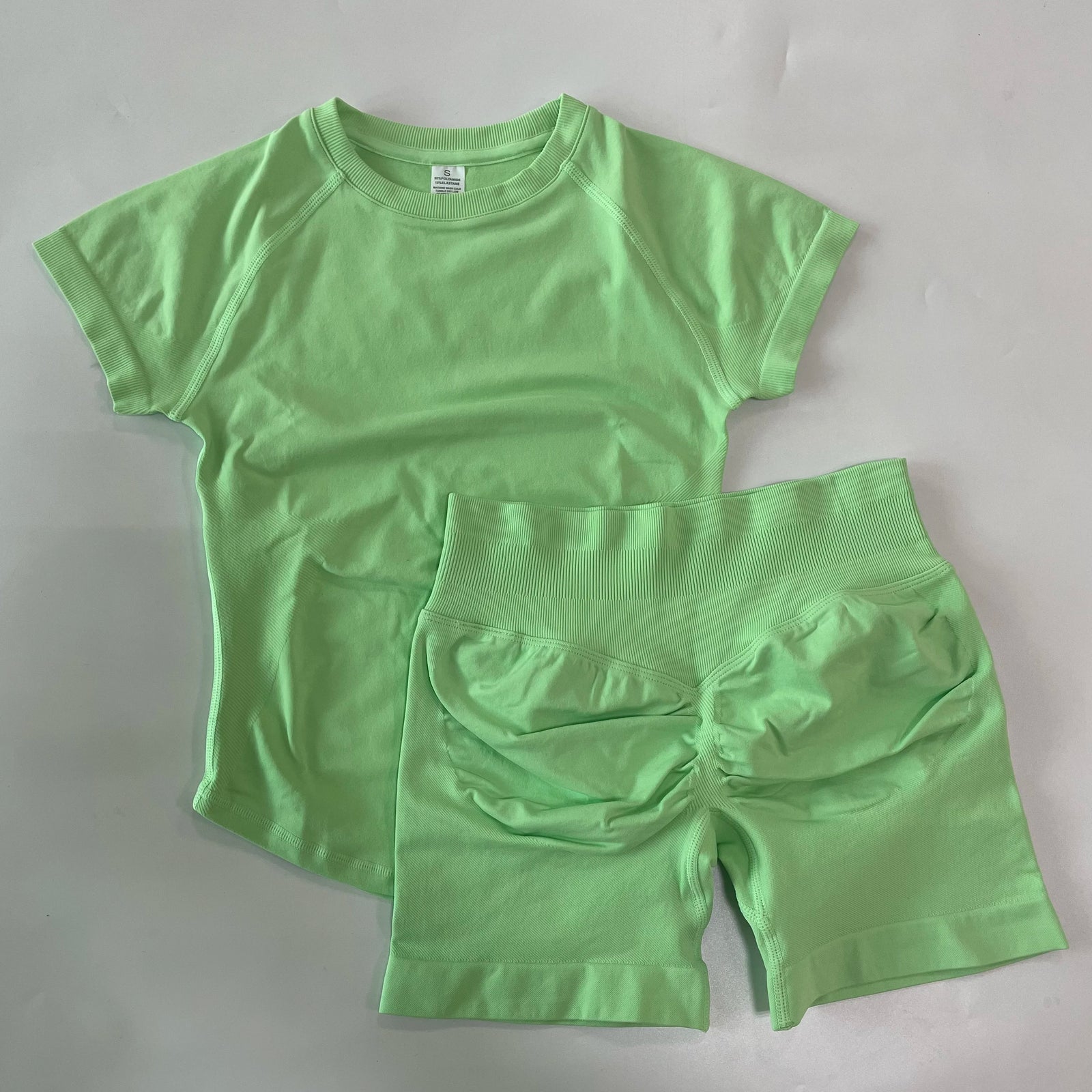Women's Tee And Shorts Options Yoga Set For Workout Outfits