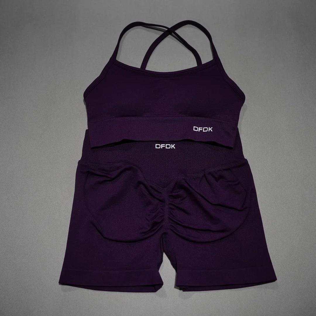 Women's Bra And Shorts Or Leggings Yoga Set