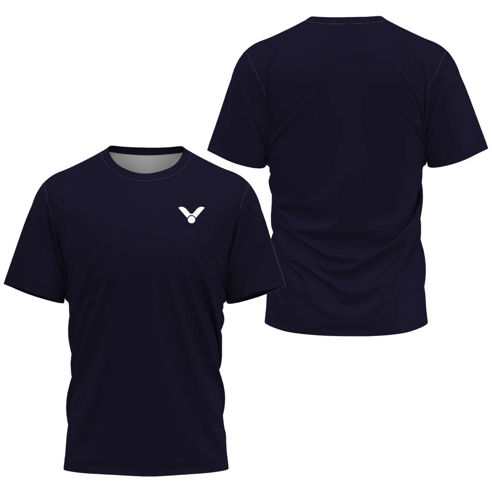 Printed Court Sports Short Sleeve T-shirt For Sports Outfits
