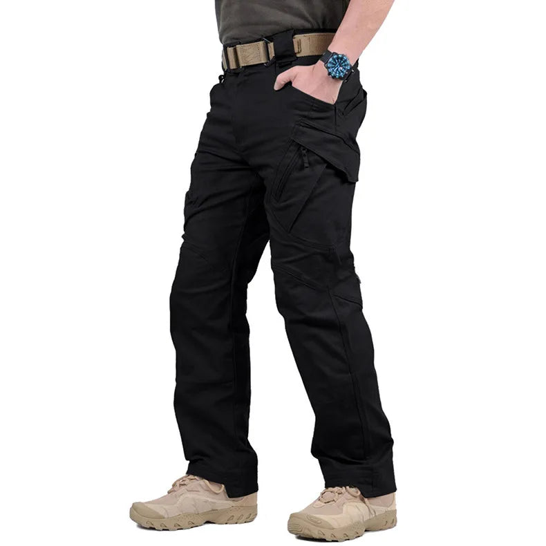 Men's Multi Pocket Zip Fly Casual Cargo Pants