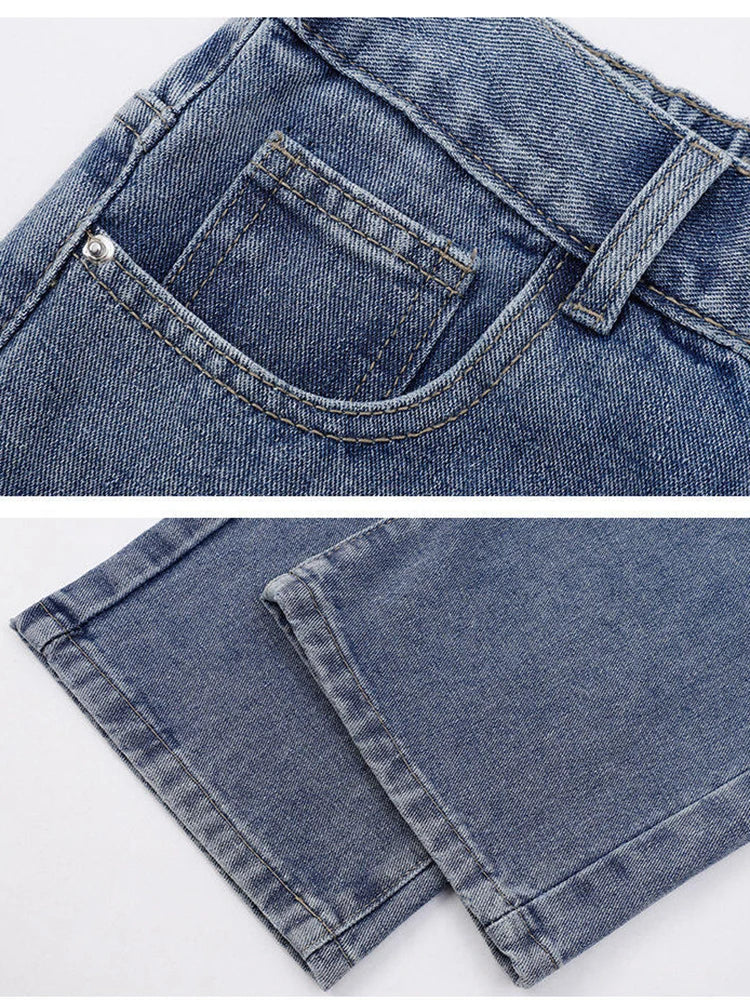Men's Wide Leg Denim Jeans for Casual Everyday Wear