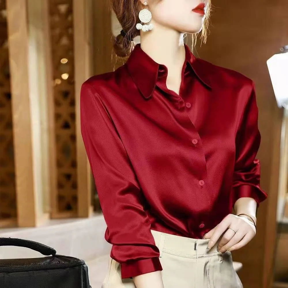 Women's Collared Long Sleeve Shirt