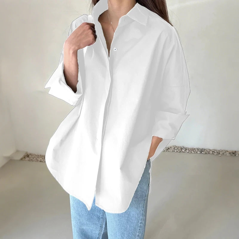 Women's Collared Long Sleeve Shirt