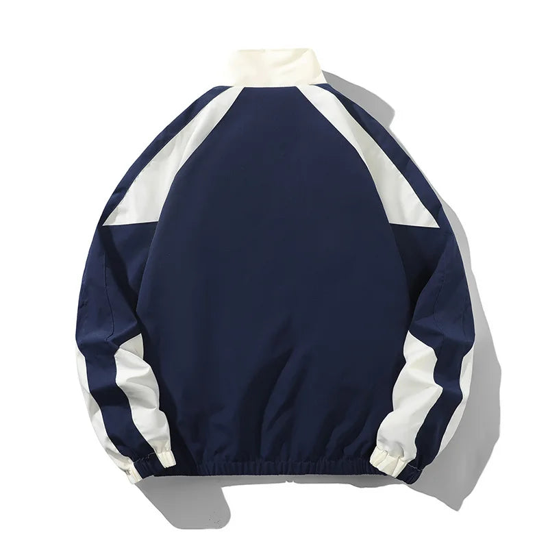 Color Block Long Sleeve Casual Streetwear Racing Style Jacket