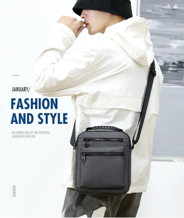 Man Classic Messenger Bag Men's Multifunction Shoulder Sling Pack Nylon Business Crossbody Flap Male Simple Handbags