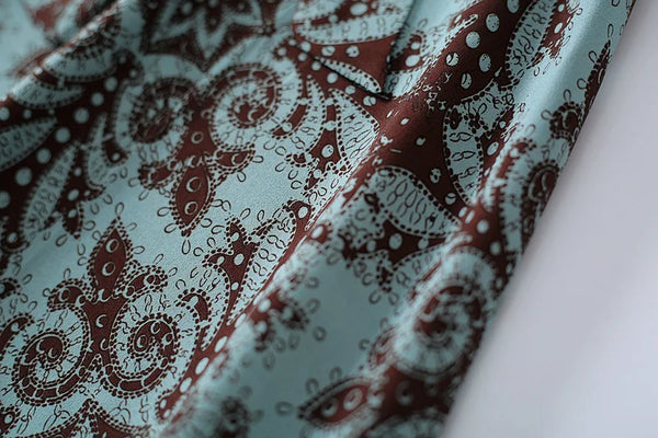 Summer Dress Woman Trendy Elegant Vintage Turn Down Collar Over Knee Single Breast Drop Large Swing Flower Female Dresses