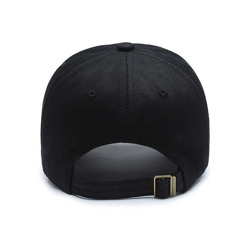 Men's Cotton Cap with Flag Patch and Adjustable Rear Strap