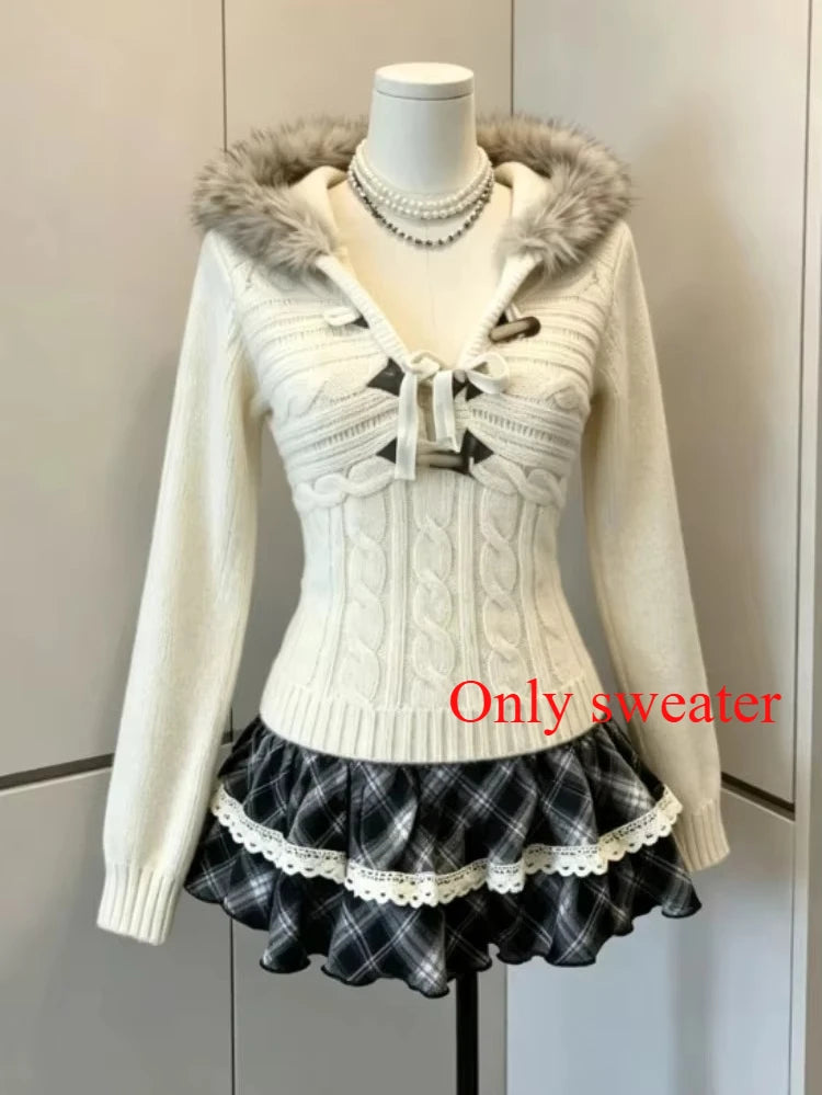 Women's Cold Shoulder Cable Knit Sweater Casual Knit Layer
