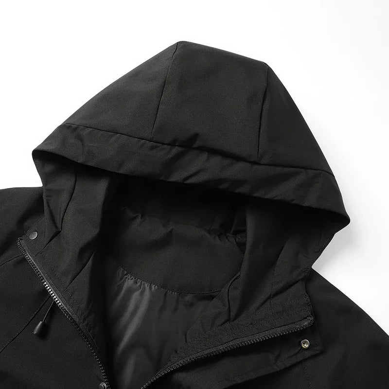 Hooded Colorblock Outdoor Jacket